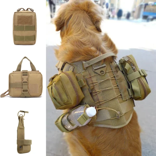 Tactical Molle Dog Pouch Set
