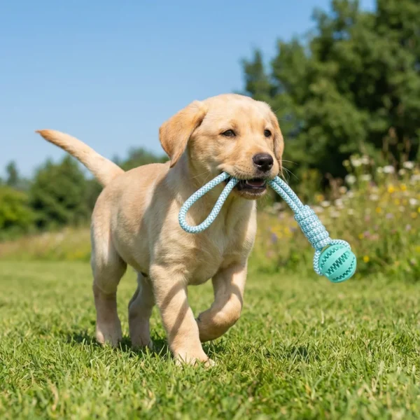 Rope Rubber Treat Dispensing Ball