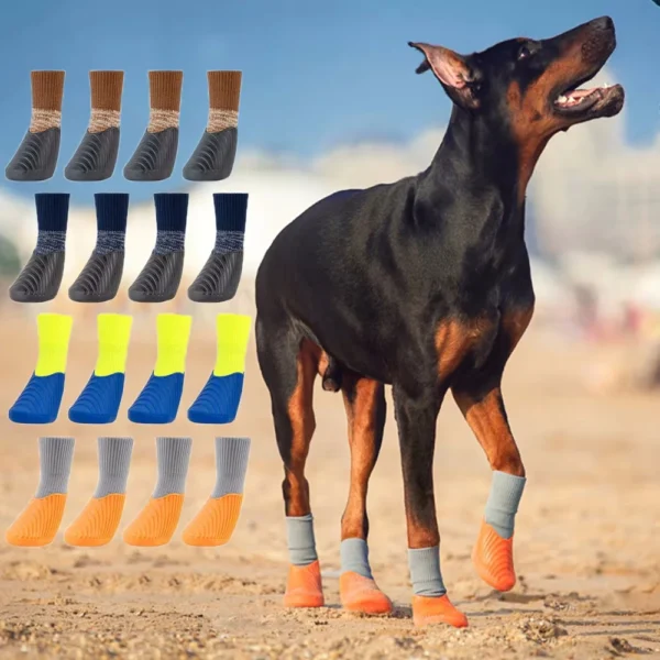 Waterproof Anti-Slip Dog Boots Set