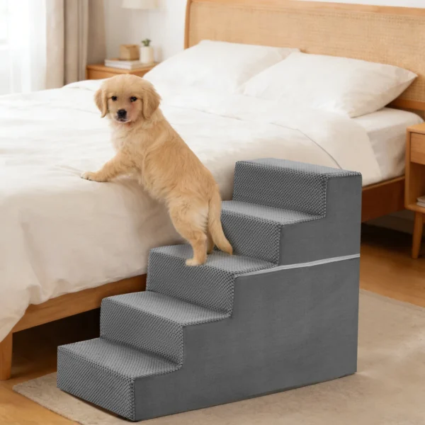 Right-Angled Foam Pet Stairs Ramp